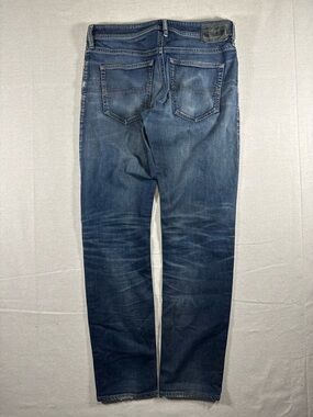 Y2K Diesel Regular Slim Tapered Buster Jeans Distressed Honeycomb Fade Jeans